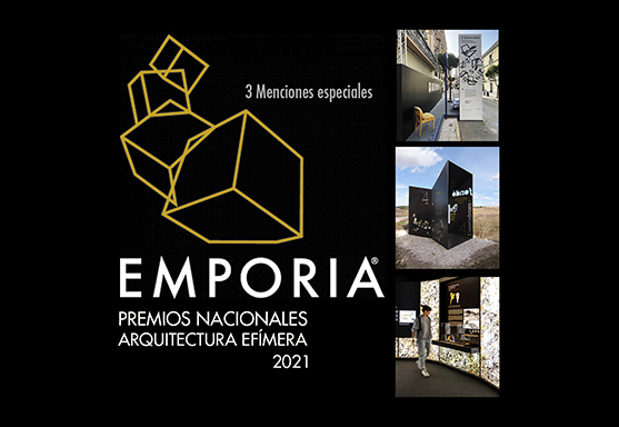 THREE MENTIONS IN THE GOLD SECTION OF THE "NATIONAL AWARDS FOR EPHEMERAL ARCHITECTURE EMPORIA 2021".